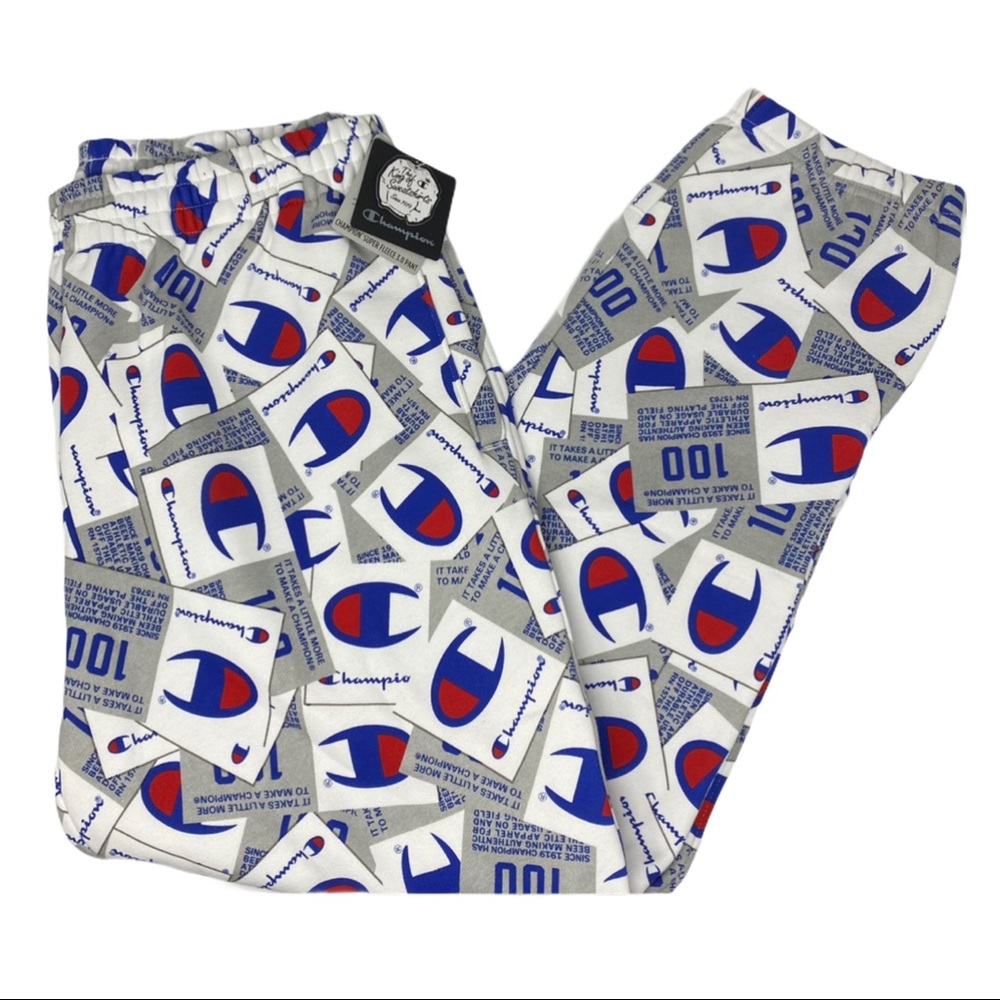 CHAMPION SUPER FLEECE ALL-OVER PRINT JOGGER - Picture 2 of 9